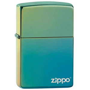 Bật lửa Zippo High Polish Teal Zippo Logo