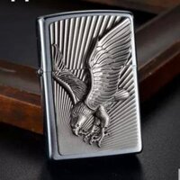 Bật lửa Zippo khắc nổi hình chim ưng bạc -