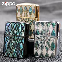 Bật lửa Zippo khảm xà cừ 2 mặt ngôi sao