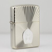 Bật lửa Zippo Nhật khắc Phật Thích Ca Mâu Ni phiên bản giới hạn - ZIPPO original authentic lighter Japan limited edition sterling silver 162WG-Sakyamuni come to the counter genuine