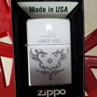 Bật lửa Zippo phiên bản since 1932 khắc hoa văn rồng - Zippo lighters original authentic chrome chrome chrome chrome chrome chiffon chrome