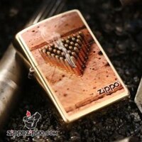 Bật lưa Zippo phiên bản viên đạn đồng - Original genuine zippo lighters 2014 new pure copper bullets flying smoke