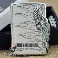 Bật lửa Zippo phiên bản Original Eagle Harley - ZIPPO Lighter Genuine Halle Flame Big Eagle Deep Sweat Seal