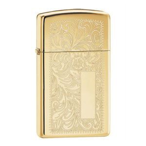 Bật lửa Zippo Slim Brass Venetian