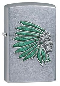 Bật lửa Zippo Thổ dân da đỏ Mỹ Indian Head - Made in USA