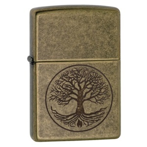 Bật lửa Zippo Tree of Life Antique Brass