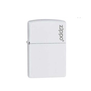 Bật Lửa Zippo White Matte with Logo