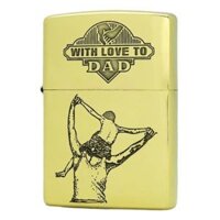 Bật lửa Zippo With Love To DAD chủ đề cha con giá rẻ