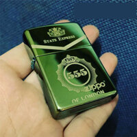 Bật Lửa ZIPPO XANH CHAMELEON LOGO KHẮC THUỐC LÁ 555  ZIPPO 28129ZL.555