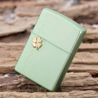 Bật lửa Zippo xanh phiên bản LUCKY CLOVER -