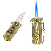 Bật lửa/hộp quẹt kiêm dao bấm, khui nắp chai 3 In 1