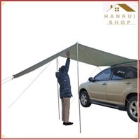 Bạt Mái Che Nắng Xếp Gọn Khi Đỗ Xe Đi Cắm Trại Cho Ô Tô cao cấp SunWind 4,4x2m big size (Xám)