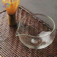 Bát Matcha thủy tinh kết cấu có vòi rót Nhật Bản Lễ Matcha Bát 500ml Salad thủy tinh Cháo Cốc Cốc