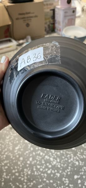 Bát melamine Kormel E10032.B 18,3 x 7 cm (Đen)