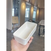 Bát mèo dài, bát gốm hình chữ nhật, bát thức ăn cho mèo thỏ, bát nước, bát uống, chống tràn, đặc biệt cho chó mèo