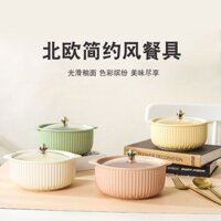 Bát Mì Ăn LiềninsBát Canh Hai Tai Giá Trị Cao, Bát Bún Ốc Cỡ Lớn, Bát Mì Ăn Liền Cho Gia Đình Ký Túc Xá Sinh Viên