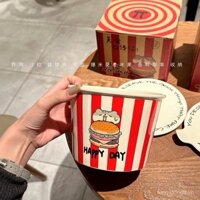 Bát mì gói nguyên thùng gốm sứ đáng yêu Maidang, khoai tây chiên, Thùng đựng gạo dung tích lớn, thùng dầu có nắp