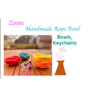 Bát / Móc Khóa Bằng Dây Thừng Thủ Công zentie Hàn Quốc