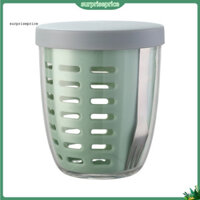 Bất ngờ| Hộp đựng trái cây thoát nước nhanh Hộp đựng bảo quản trái cây Cốc Salad chống rò rỉ có nĩa để cắm trại dã ngoại Cốc đựng thực phẩm di động cho người mua Đông Nam Á