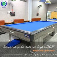 Bất ngờ với giá bàn bida mới tháng 11/2025