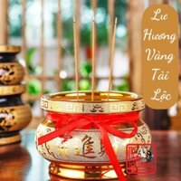 Bát nhang gốm vàng cao cấp nhiều kích cỡ, lư hương tráng men thờ cúng, lư nhang cầu tài lộc, may mắn - Tô Tâm Quang