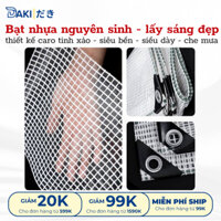 Bạt Nhựa Dẻo Trong Suốt Che Mưa Ngoài Trời Đẹp Mắt Siêu Bền, Bạt Che Mái Hiên Sân Vườn Ban Công Chắn Gió Tốt, Bạt Che Bụ