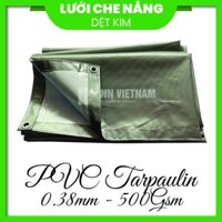 Bạt nhựa PVC Tarpaulin 0.38mm che mưa nắng -  bạt phủ xe tải, ôtô