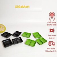 Bát nước chấm 2 ngăn ,đĩa chấm tròn, bát chấm,… nhựa phíp cao cấp –  Song Long Plastic