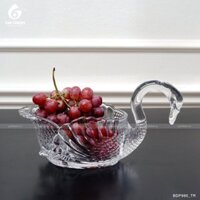 Bát pha lê chì đường kính 330mm hình thiên nga - (Mô tả) Bát Pha Lê Tiệp Bohemia Crystal Gia Thịnh dáng thiên nga đẹp