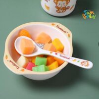 Bát phíp ăn dặm Kichilachi bằng nhựa phíp chính hãng cho bé (Size To)