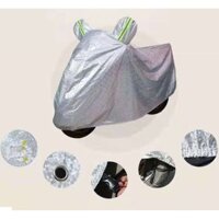 Bạt Phủ Áo Trùm Xe Máy Vải Dù Che Mưa Nắng Thời Tiết Khắc Nghiệt Loại Lớn Cho Dòng Xe Tay Ga - Xe Số Thông Dụng MINIIN - L Xe dài dưới 2,05
