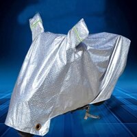 Bạt phủ bạc trùm che chắn nắng xe máy vải cao cấp phản quang chống mưa bụi bẩn chống thấm mọi loại xe