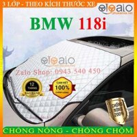 Bạt Phủ Ô Tô BMW 118i Cao Cấp 3 Lớp Chống Nắng Nóng Chống Nước Chống xước  OTOALO - Tấm che kính lái