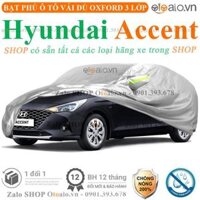 Bạt phủ ô tô dành cho xe Hyundai Accent 3 lớp cao cấp