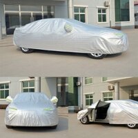 Bạt Phủ Ô Tô Tráng Bạc Cao Cấp Chống Nắng, Bạt Trùm Xe Hơi Cách Nhiệt Cao Cấp - Bảo Vệ Xe An Toàn - Hàng Chính Hãng MINIIN - Size S