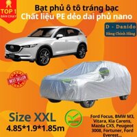 Bạt Phủ Ô Tô Tráng Nhôm Phủ Nano Chống Nắng, Bạt Trùm Xe Hơi Cách Nhiệt Cao Cấp, Hàng Chính Hãng - XXL