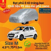 Bạt Phủ Ô Tô Tráng Nhôm Phủ Nano Chống Nắng, Bạt Trùm Xe Hơi Cách Nhiệt Cao Cấp, Hàng Chính Hãng - M
