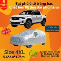 Bạt Phủ Ô Tô Tráng Nhôm Phủ Nano Chống Nắng, Bạt Trùm Xe Hơi Cách Nhiệt Cao Cấp, Hàng Chính Hãng - 4XL