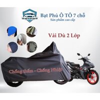 Bạt phủ xe máy, bạt phủ xe XCITER chuẩn vải dù hai lớp da cao cấp, bọc xe máy chống nắng, chống thấm, chống trộm