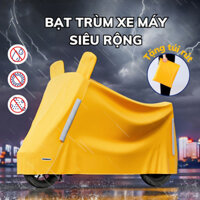Bạt phủ xe máy Che nắng Che mưa Chống bụi Bạt che xe máy phản quang chất liệu dù cao cấp tặng túi