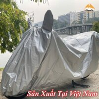 Bạt Phủ Xe Máy Vải Dù Có Tai Gương Siêu Bền. Bạt Trùm Xe Máy Thiết kế gọn gàng vừa khít với các loại xe che nắng; mưa