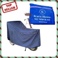 BẠT PHỦ XE MÁY VẢI DÙ DÀY CAO CẤP KARA HOUSE công dụng che nắng mưa bụi rất tốt áo trùm xe