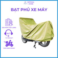 Bạt Phủ Xe Máy Vải Dù Màu Xanh Lá, Bạt Trùm Xe Máy, Bạt Phủ Trùm Xe (Loại vải chống thấm tốt)