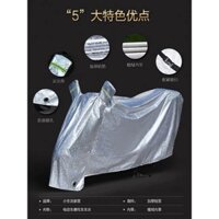 Bạt Phủ Xe Máy, Vải Dù Tráng Nhôm 3 Lớp Có Lớp Lót