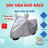 Bạt Phủ Xe MáyBạt Trùm Xe Máy Vải Dù Tráng Nhôm 3 Lớp, Có Lớp Lót Chống Xước Xe, chống nắng, chống nóng, che mưa - GDTL