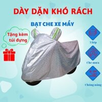 Bạt Phủ Xe MáyBạt Trùm Xe Máy Vải Dù Tráng Nhôm 3 Lớp, Có Lớp Lót Chống Xước Xe, chống nắng, chống nóng, che mưa