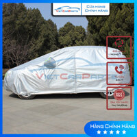 Bạt phủ xe ô tô 4 chỗ tráng nhôm 100g/1m2 3 lớp Kia Morning, Hyundai I10, Vinfast Faldil… chống nắng mưa