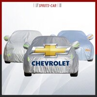 Bạt phủ xe ô tô Chevrolet Spark,Aveo,Cruze,Traiblazer,Colorado,Captiva,Orlander bạt phủ 3 lớp có khóa kéo cánh cửa