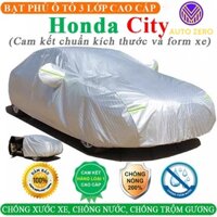 Bạt Phủ Xe Ô Tô HONDA CITY 3 Lớp Ép Nhiệt Tráng Nhôm, Chống Nắng, Chống Mưa, Chống Cháy – AUTO ZERO