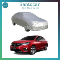 Bạt phủ xe ô tô Honda City, bạt trùm xe city, bạt che nắng xe ô tô vải dù - Santocar